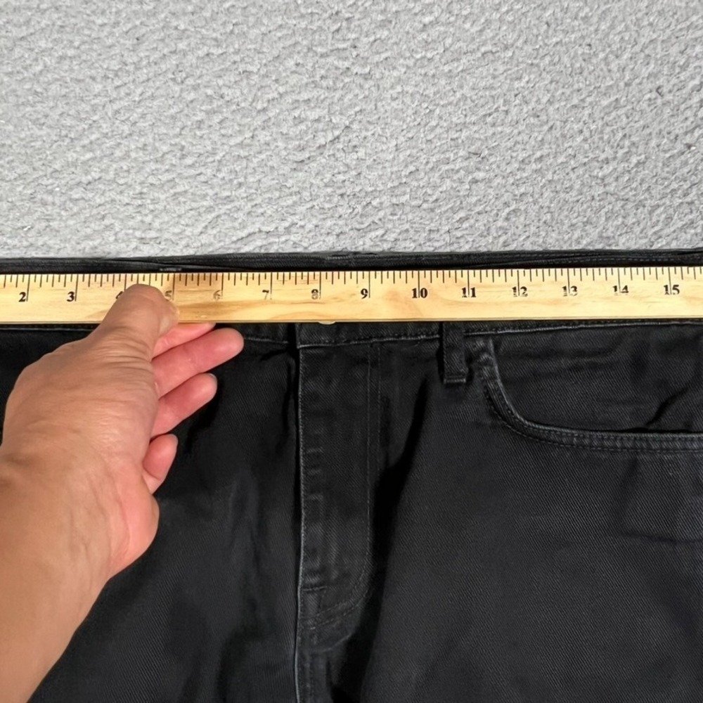 424 on Fairfax Jeans Mens 32x27 Black Slim Straight‎ Denim Casual Preppy Cotton - Picture 4 of 12